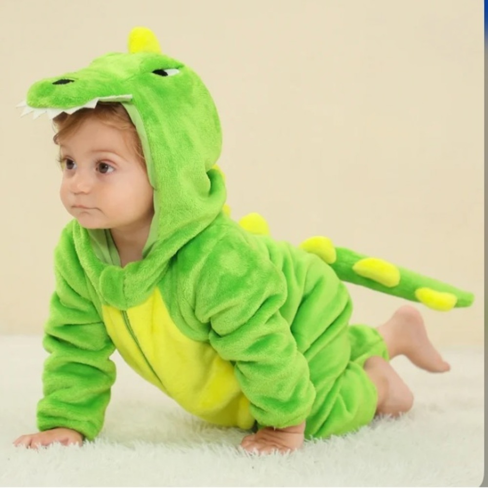 Green Dinosaur Baby Costume